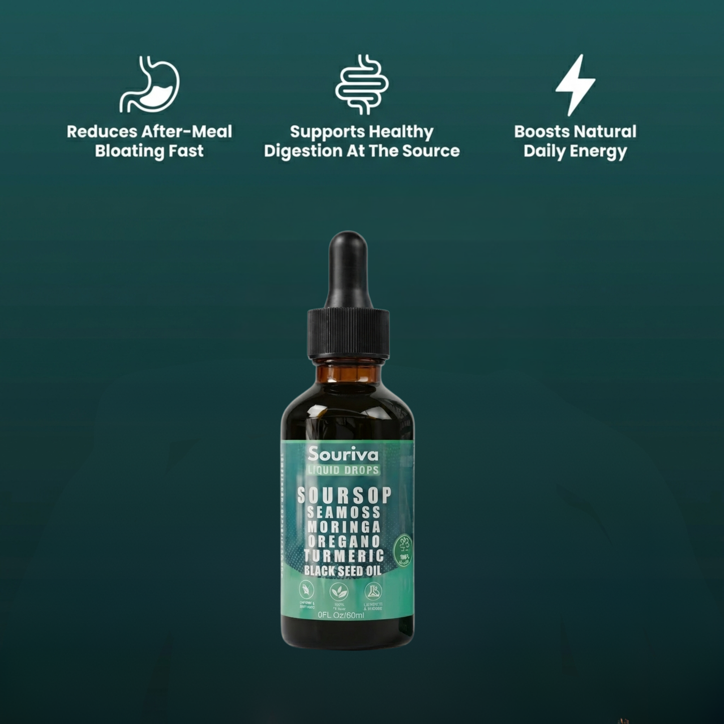 Souriva™ — Soursop Drops for Bloating & Digestion