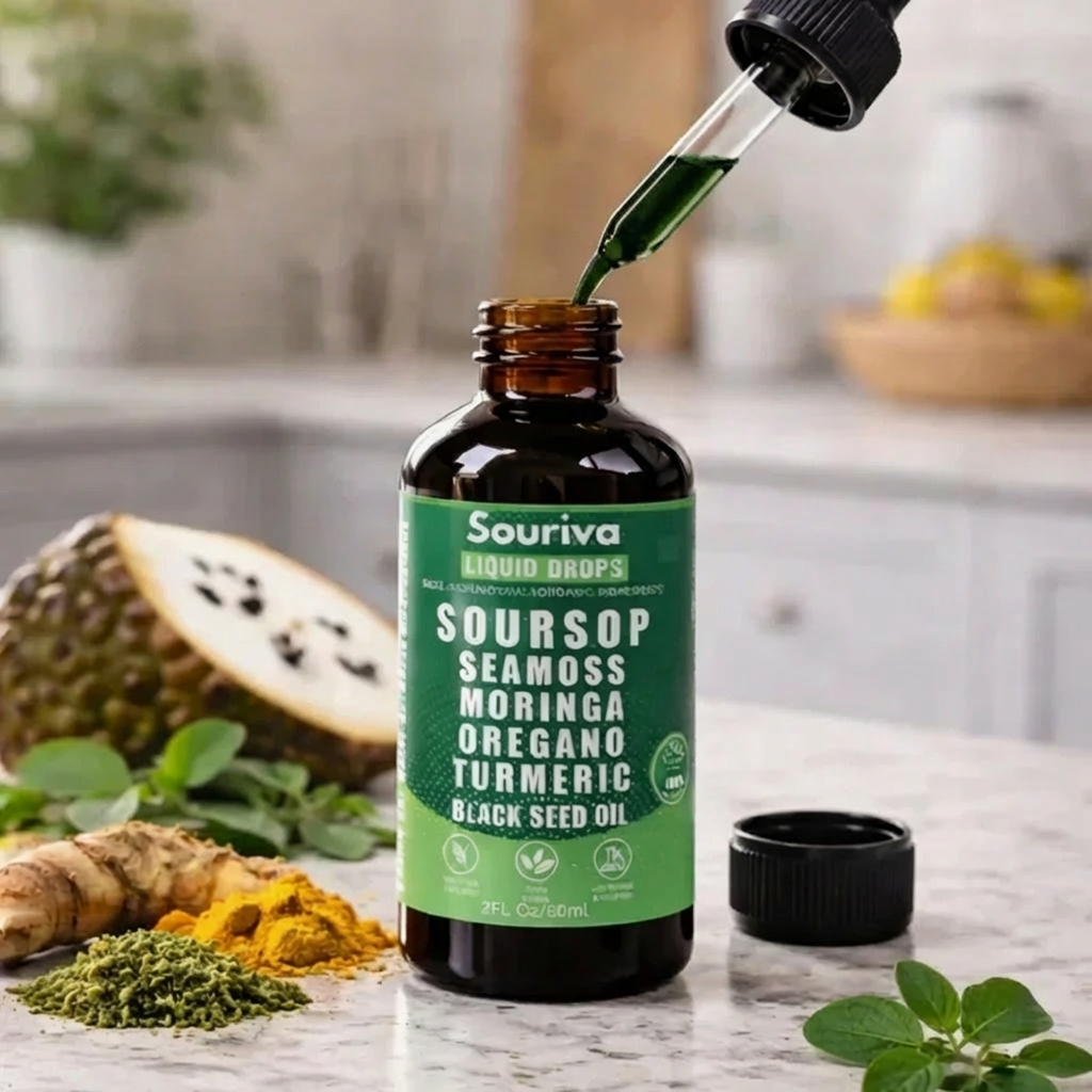 Souriva™ — Soursop Drops for Bloating & Digestion